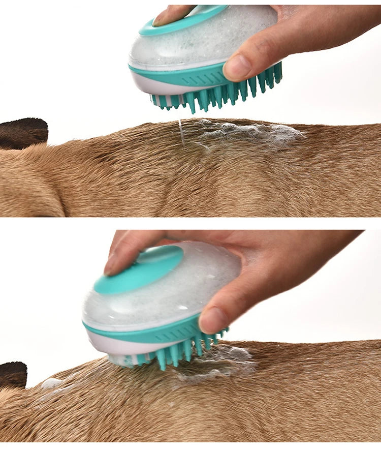 2-in-1 Pet Bath & Massage Brush β Gentle & Effective
