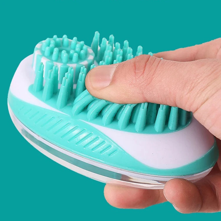 2-in-1 Pet Bath & Massage Brush β Gentle & Effective