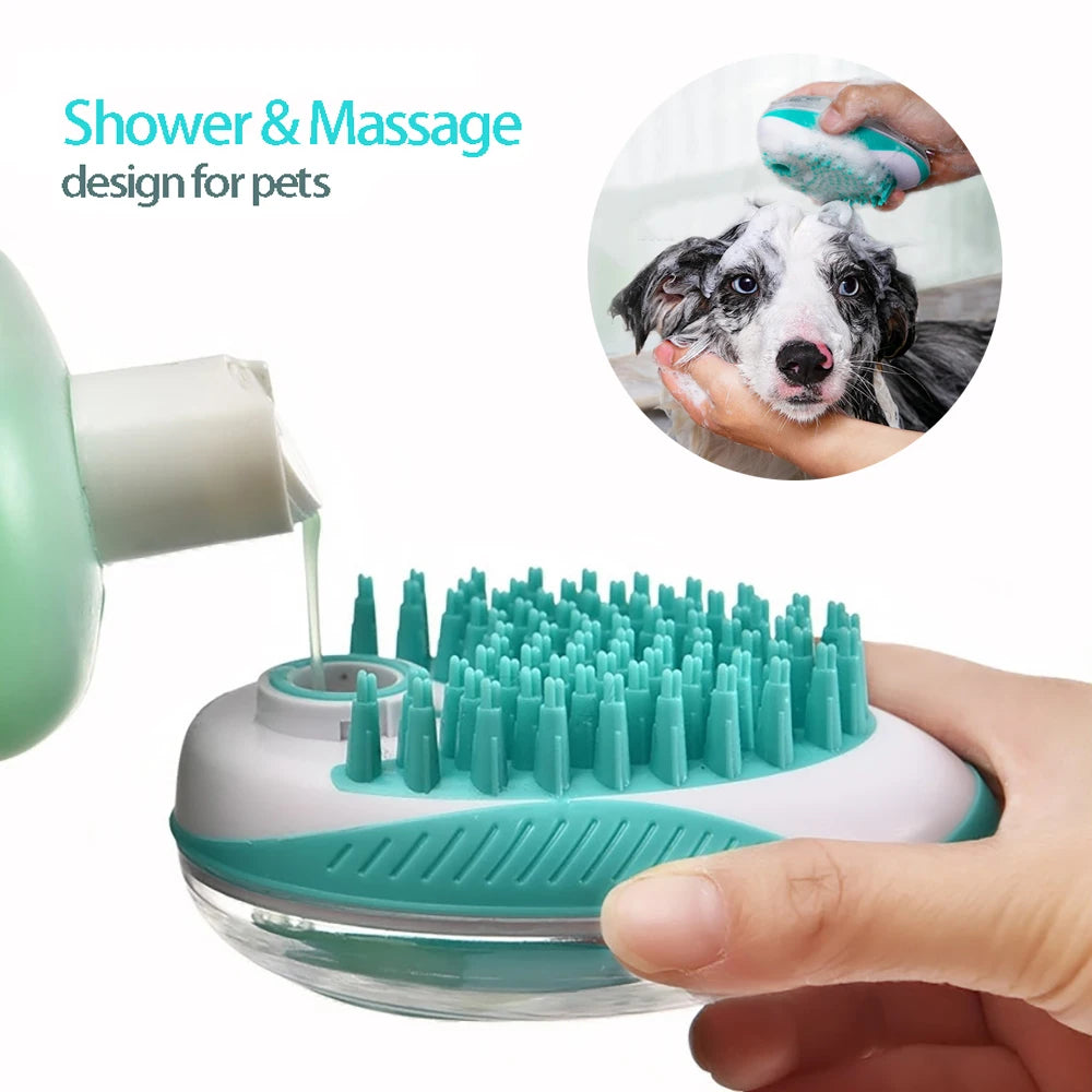 2-in-1 Pet Bath & Massage Brush β Gentle & Effective