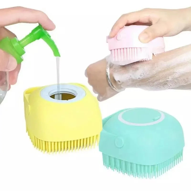 2-in-1 Pet Bath & Massage Brush β Gentle & Effective
