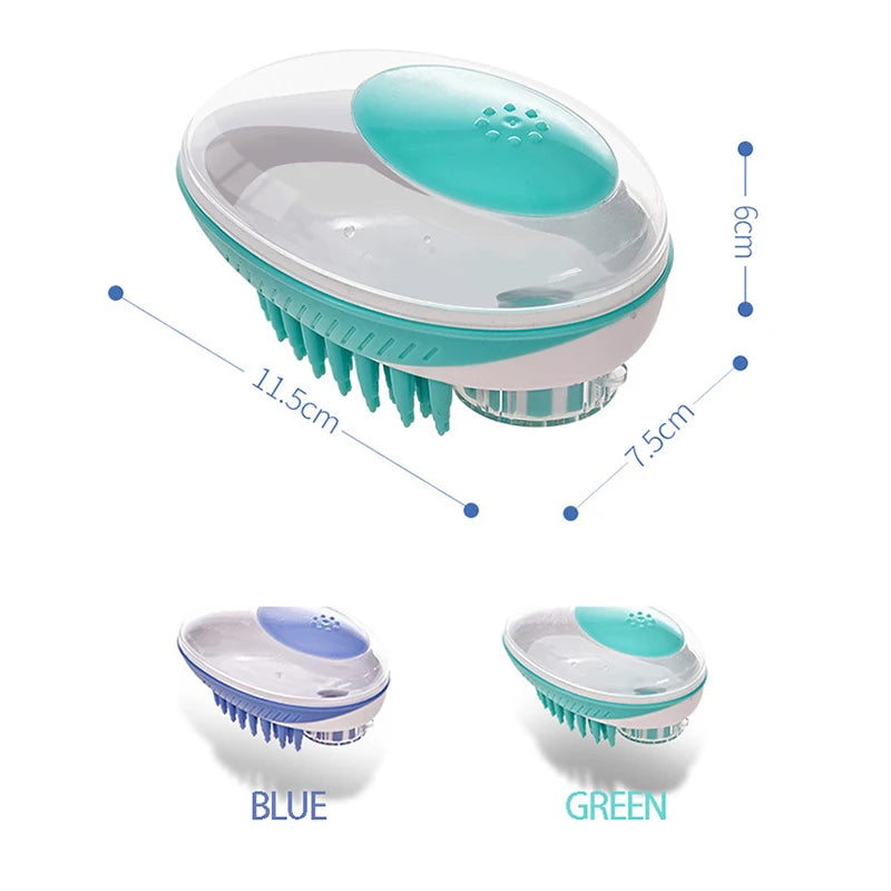 2-in-1 Pet Bath & Massage Brush β Gentle & Effective