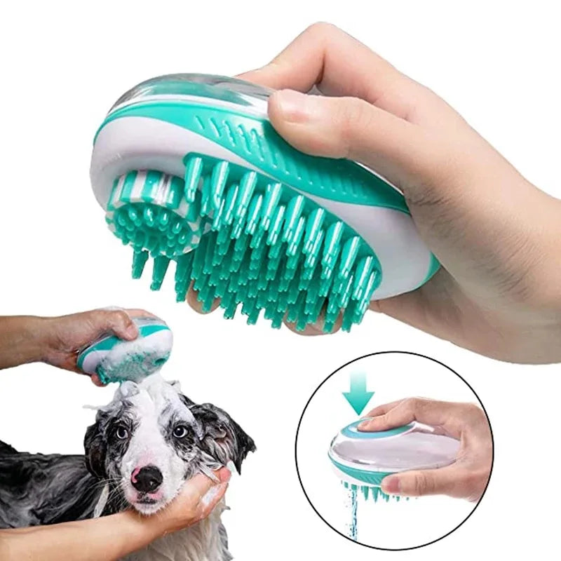 2-in-1 Pet Bath & Massage Brush β Gentle & Effective