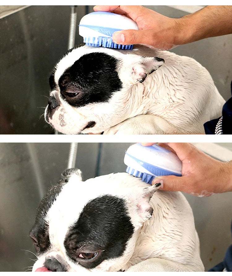 2-in-1 Pet Bath & Massage Brush β Gentle & Effective
