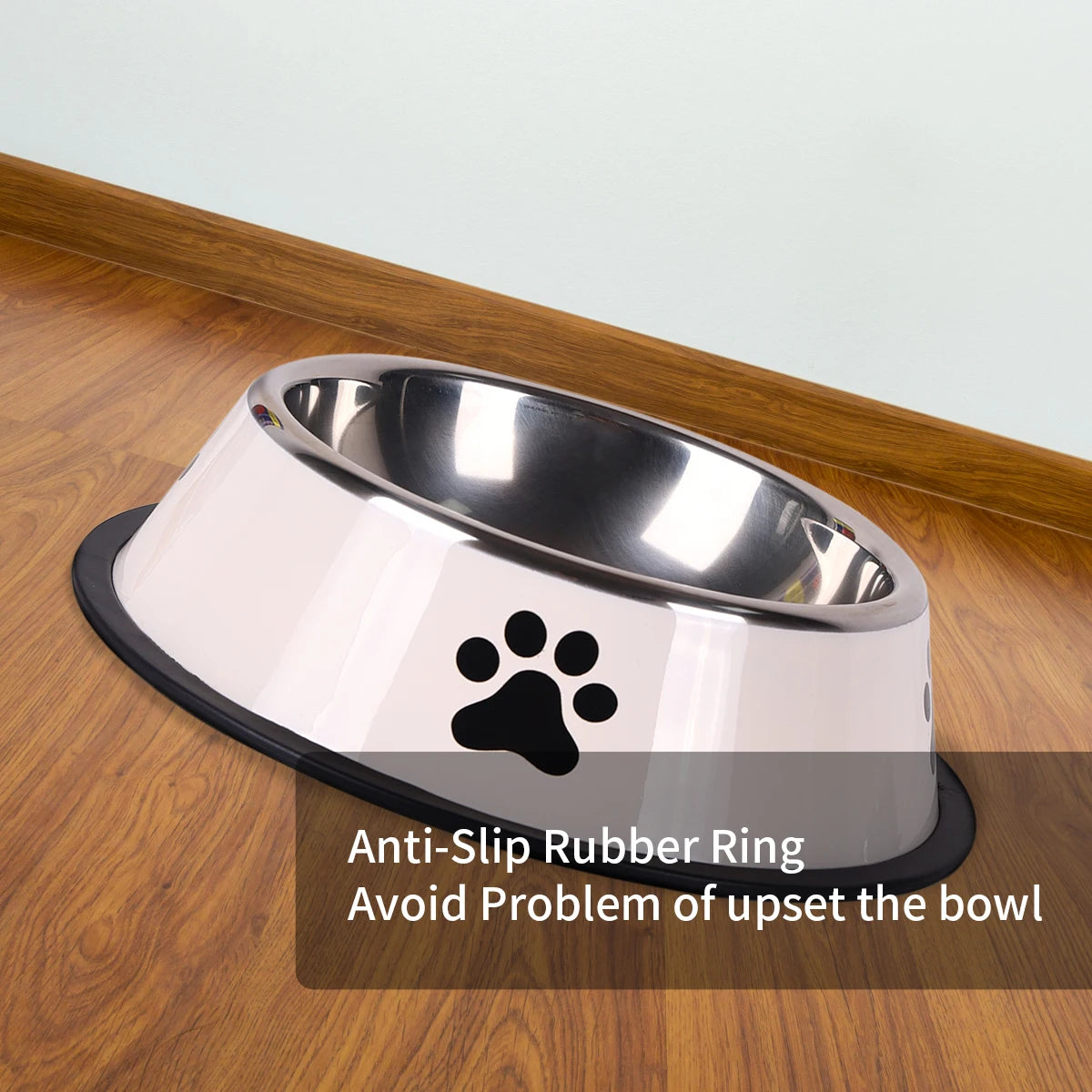Durable Stainless Steel Pet Bowl β Anti-Fall & Easy to Clean