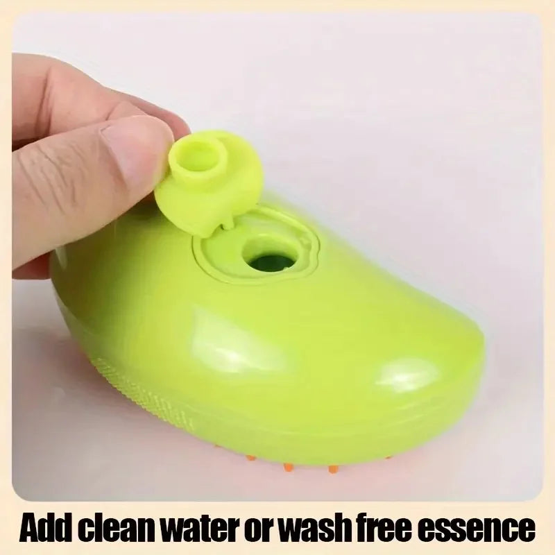 3-in-1 Steamy Pet Brush β Groom, Detangle & Massage!
