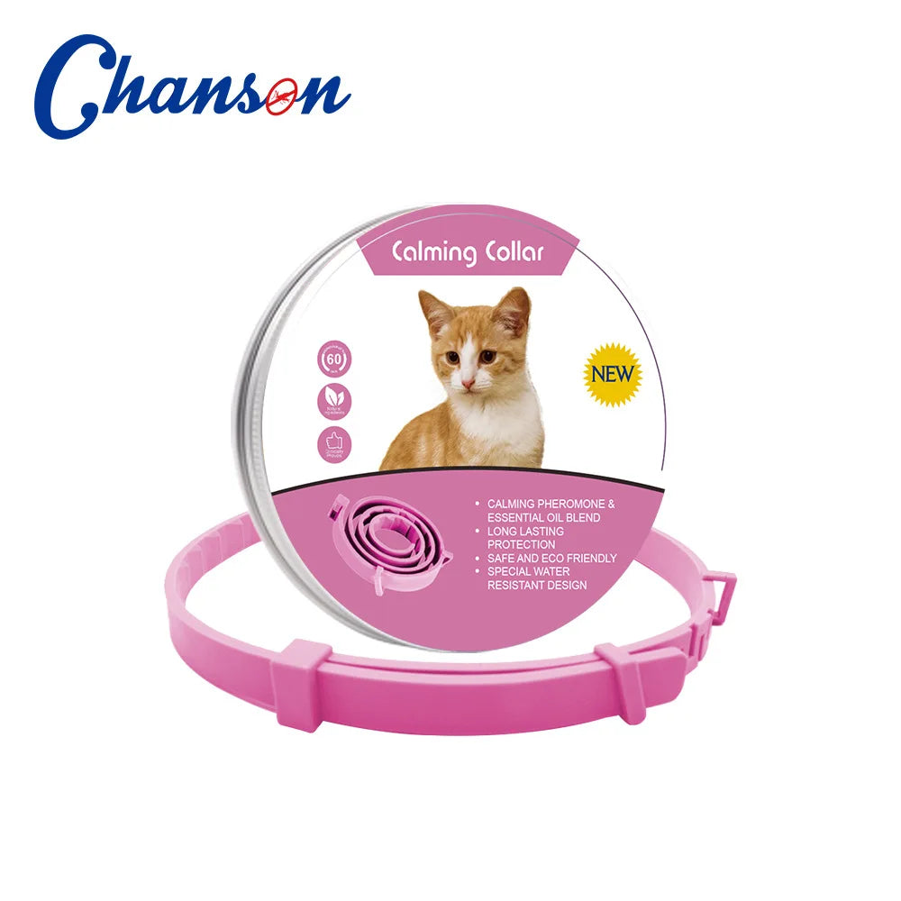 Anxiety-Relief Collar for Cats & Dogs – Natural & Adjustable