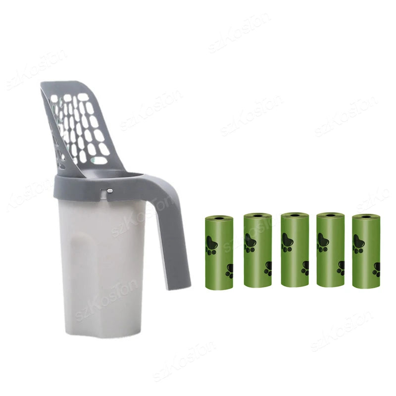 2-in-1 Cat Litter Scoop with Refill Bags β Mess-Free, Odor-Free Cleaning for Cat Owners