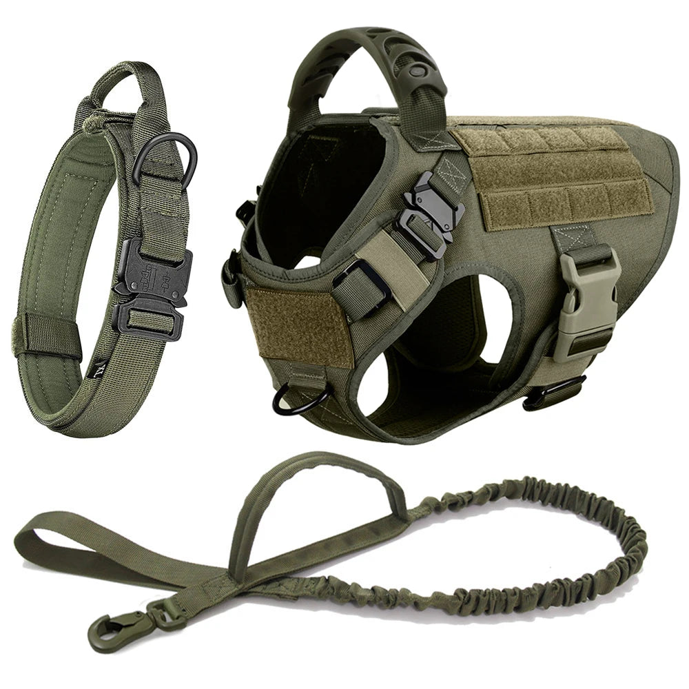 The Perfect Fit for Your German Shepherd or Malinois – Harness Set with Molle Pouches!