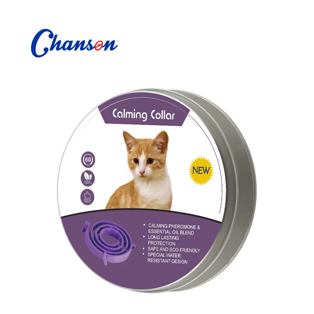 Anxiety-Relief Collar for Cats & Dogs – Natural & Adjustable