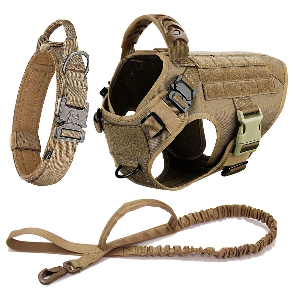 The Perfect Fit for Your German Shepherd or Malinois – Harness Set with Molle Pouches!