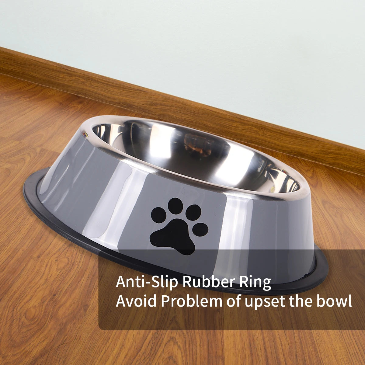 Durable Stainless Steel Pet Bowl β Anti-Fall & Easy to Clean