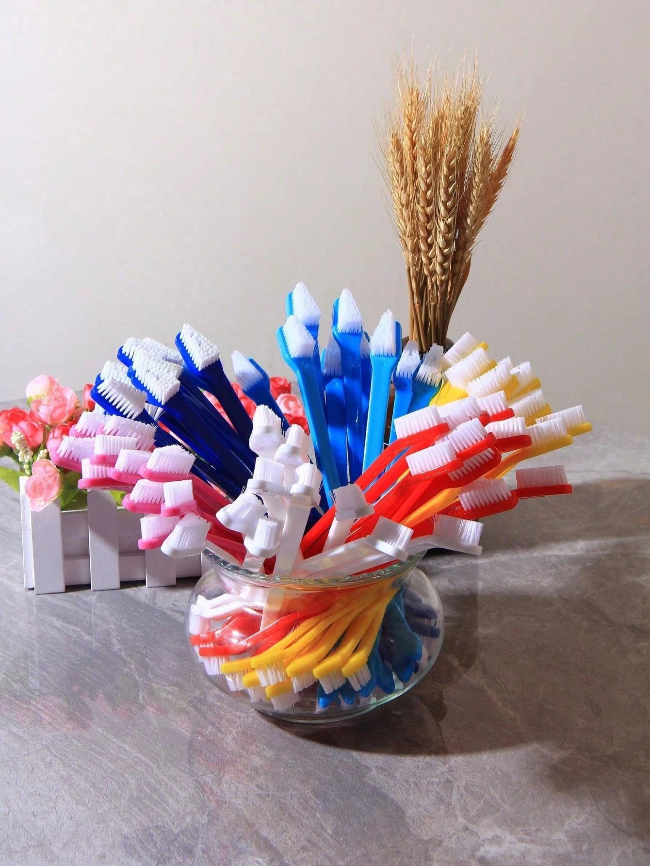 π¦· 5pcs Double-Head Pet Toothbrush β Easy & Effective Oral Care!
