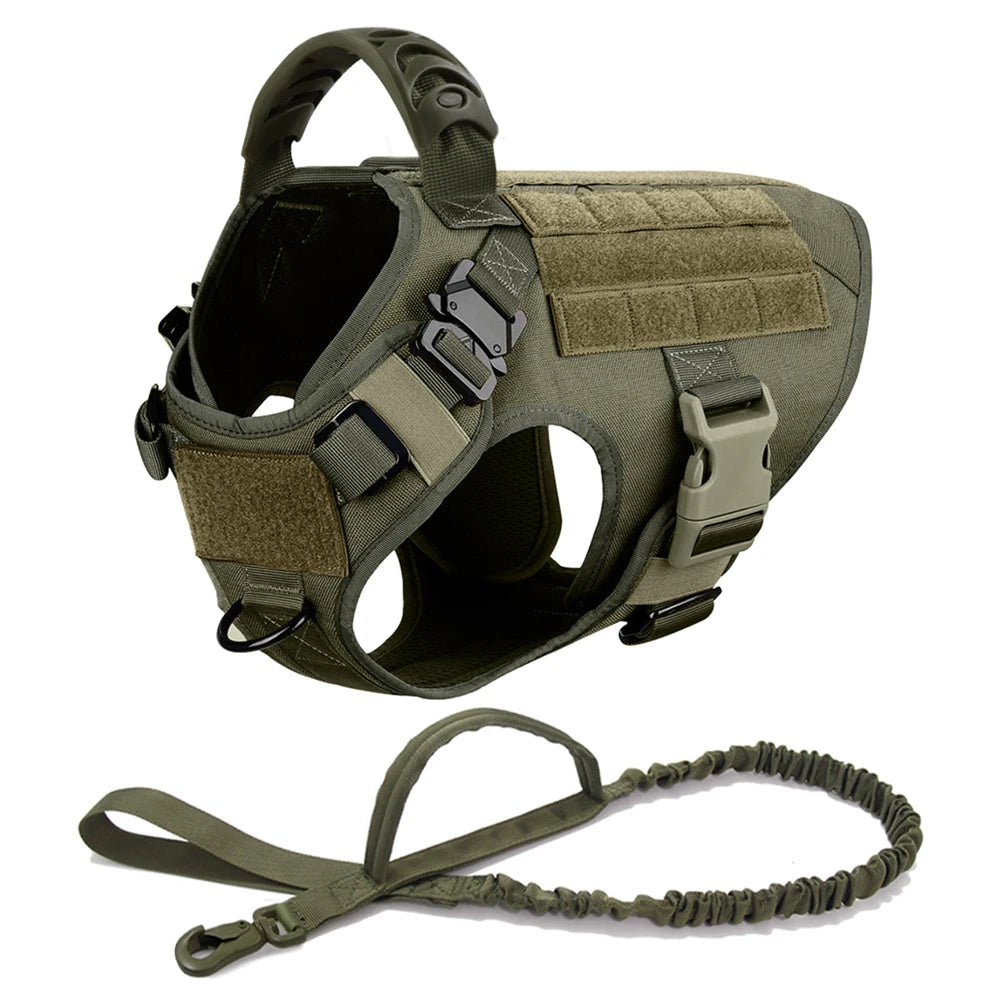 The Perfect Fit for Your German Shepherd or Malinois – Harness Set with Molle Pouches!