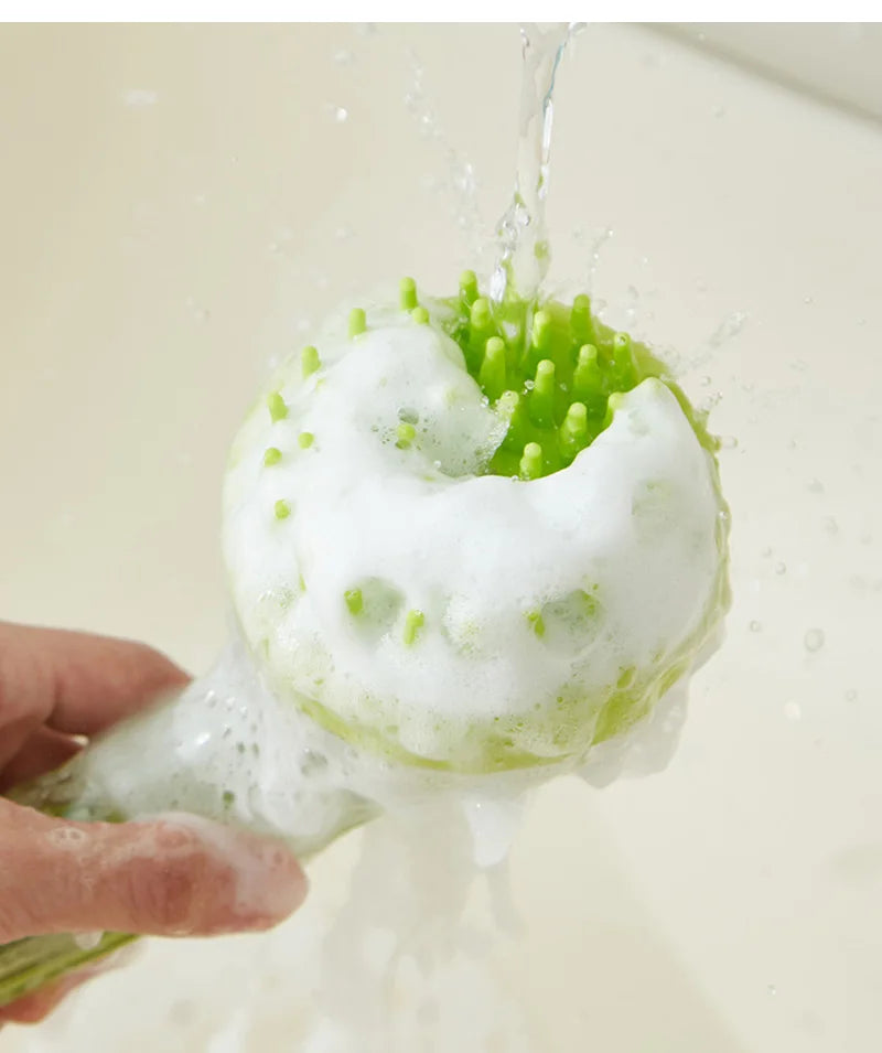 Soft Silicone Pet Brush β Bath, Groom & Massage