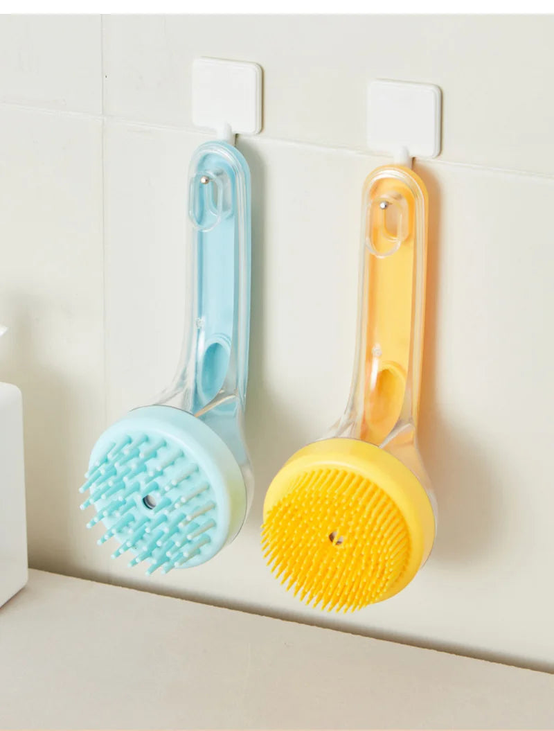 Soft Silicone Pet Brush β Bath, Groom & Massage