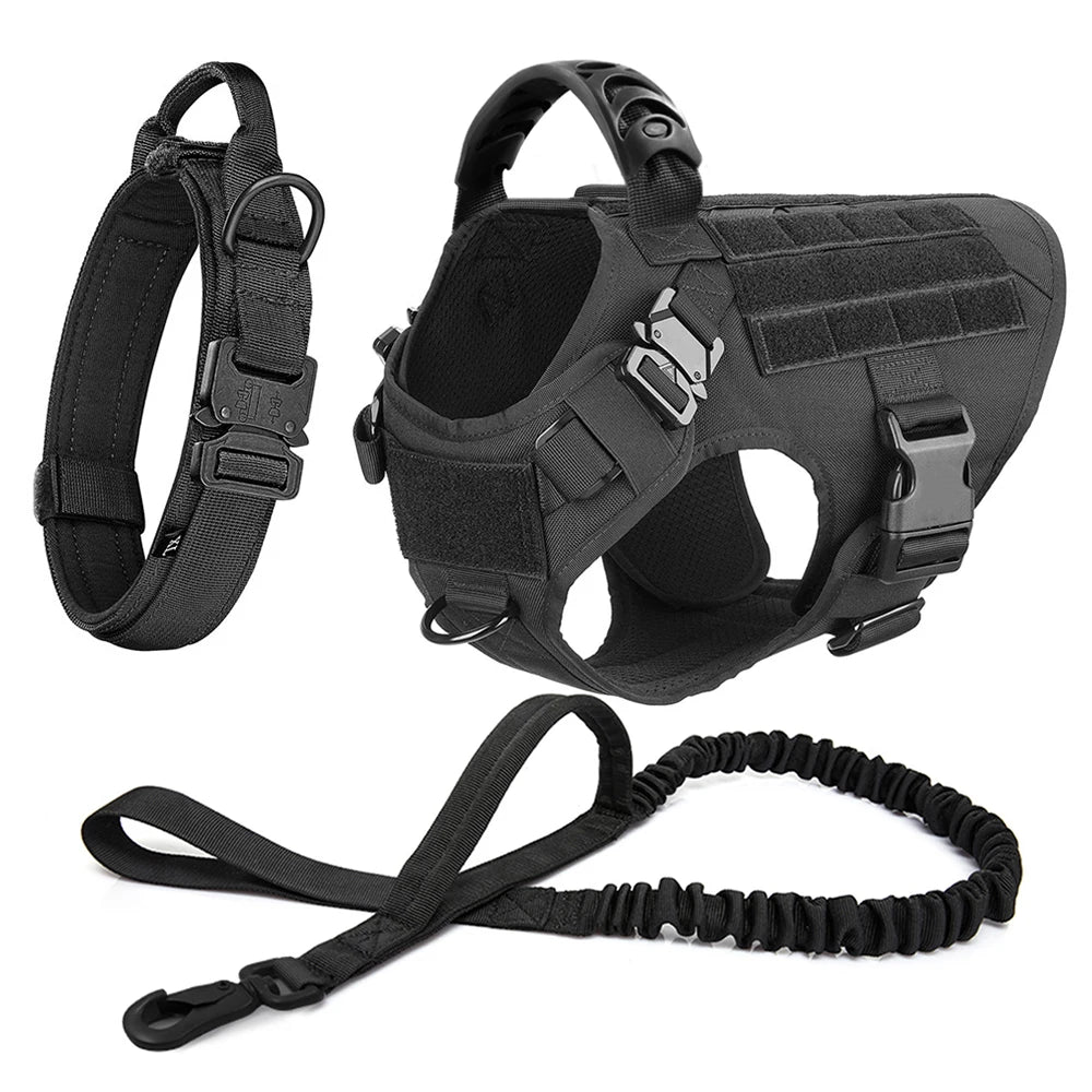 The Perfect Fit for Your German Shepherd or Malinois – Harness Set with Molle Pouches!