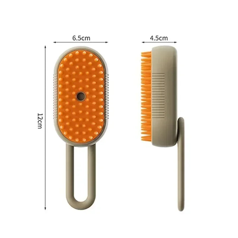 3-in-1 Steamy Dog Brush ā Groom, Detangle & Massage!