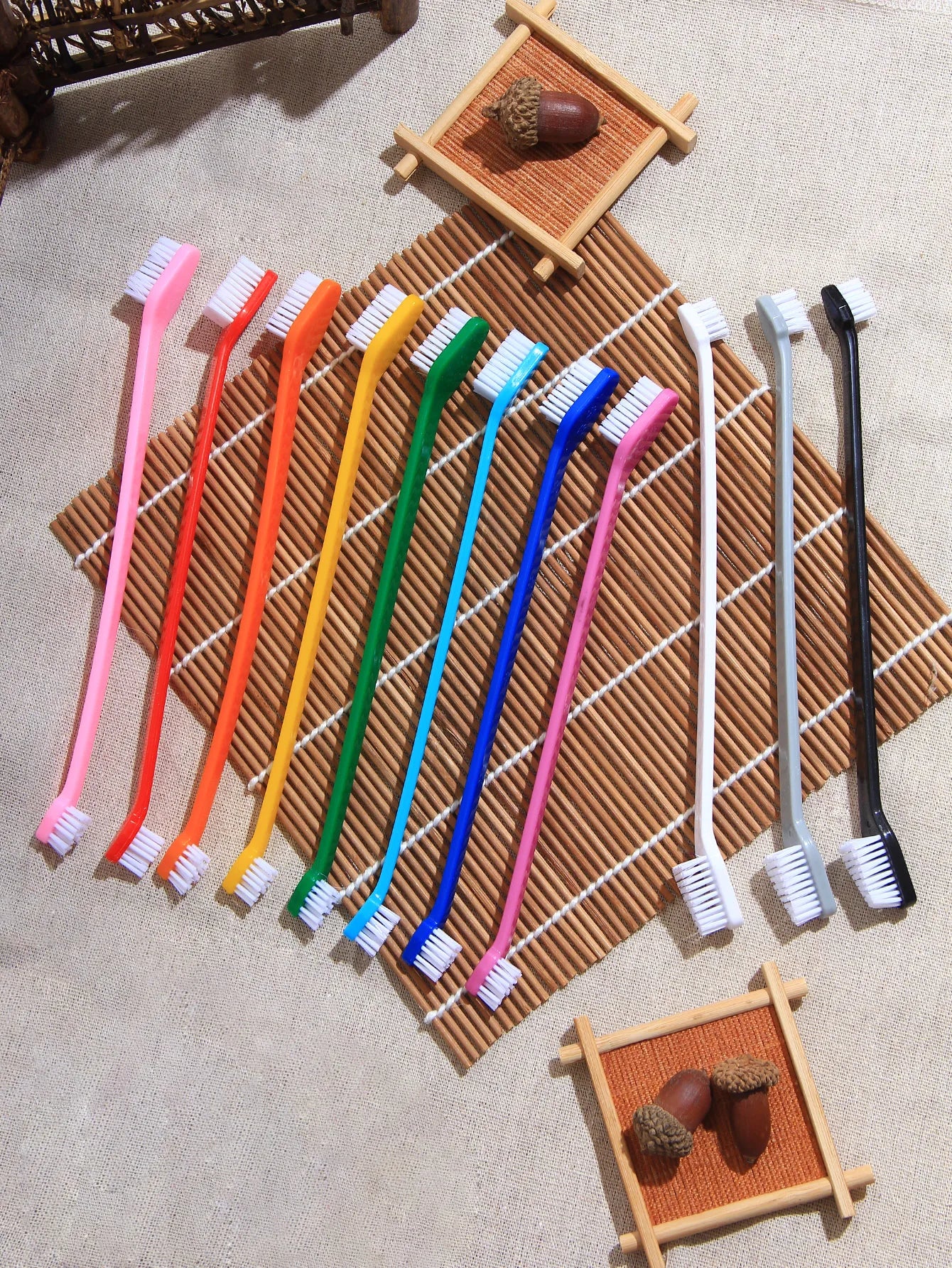 π¦· 5pcs Double-Head Pet Toothbrush β Easy & Effective Oral Care!