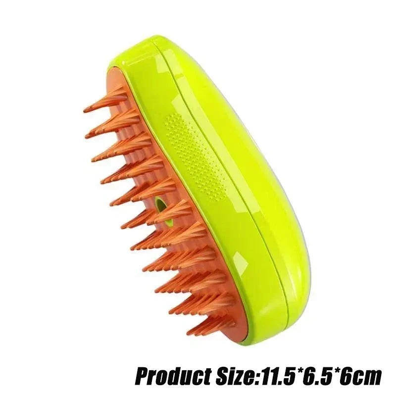3-in-1 Steamy Dog Brush ā Groom, Detangle & Massage!