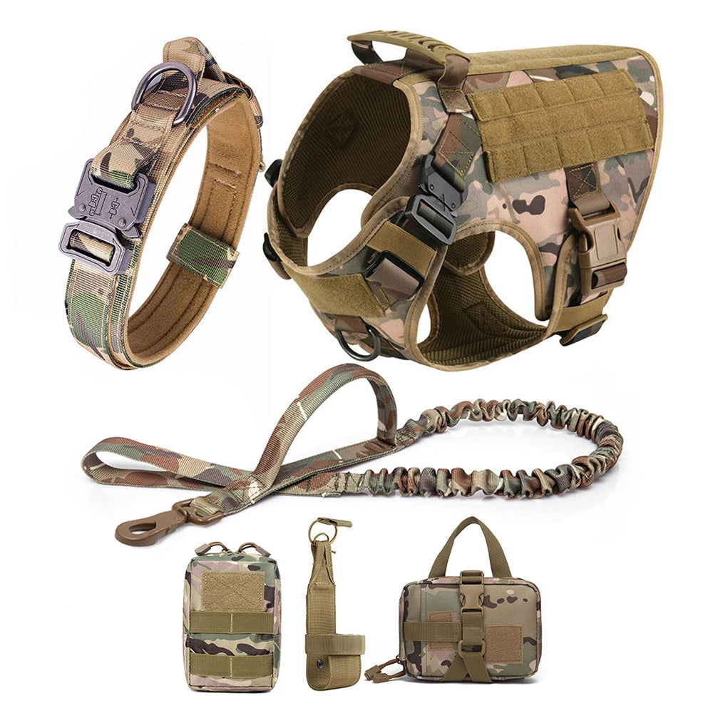 The Perfect Fit for Your German Shepherd or Malinois – Harness Set with Molle Pouches!