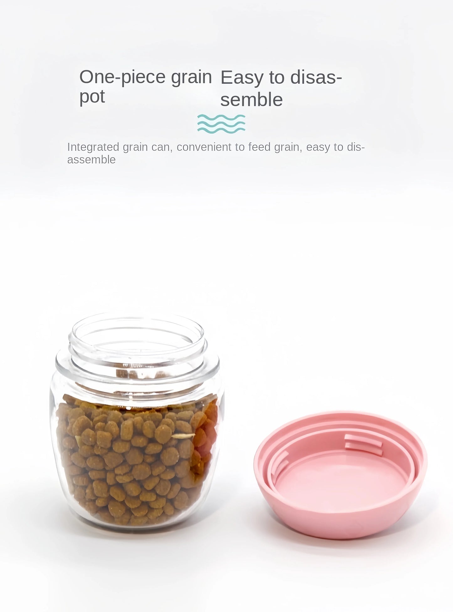 2-in-1 Pet Water Bottle & Food Container – Portable & Leak-Proof