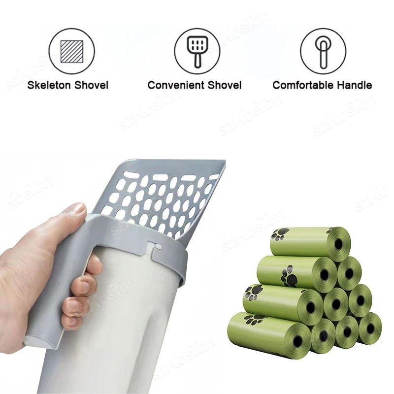 2-in-1 Cat Litter Scoop with Refill Bags β Mess-Free, Odor-Free Cleaning for Cat Owners