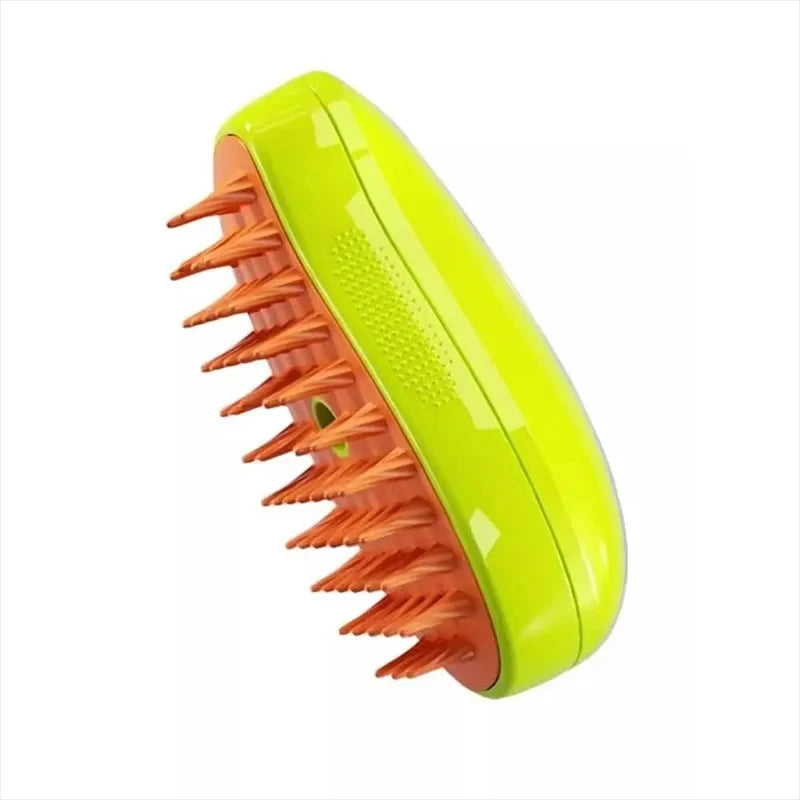 3-in-1 Steamy Pet Brush β Groom, Detangle & Massage!