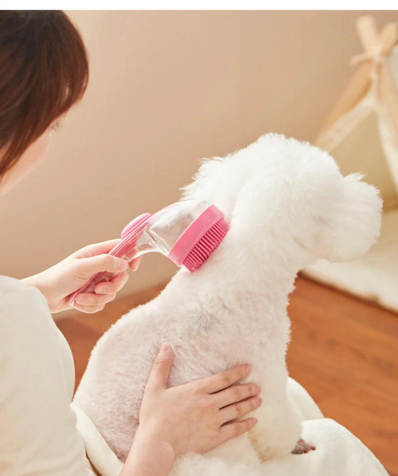 Soft Silicone Pet Brush β Bath, Groom & Massage