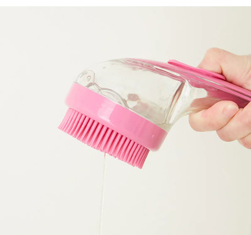 Soft Silicone Pet Brush β Bath, Groom & Massage