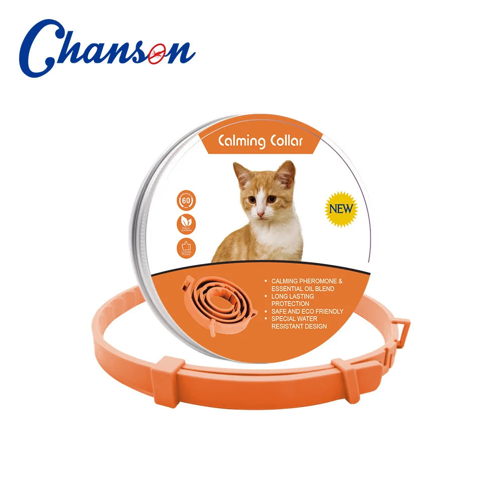 Anxiety-Relief Collar for Cats & Dogs – Natural & Adjustable