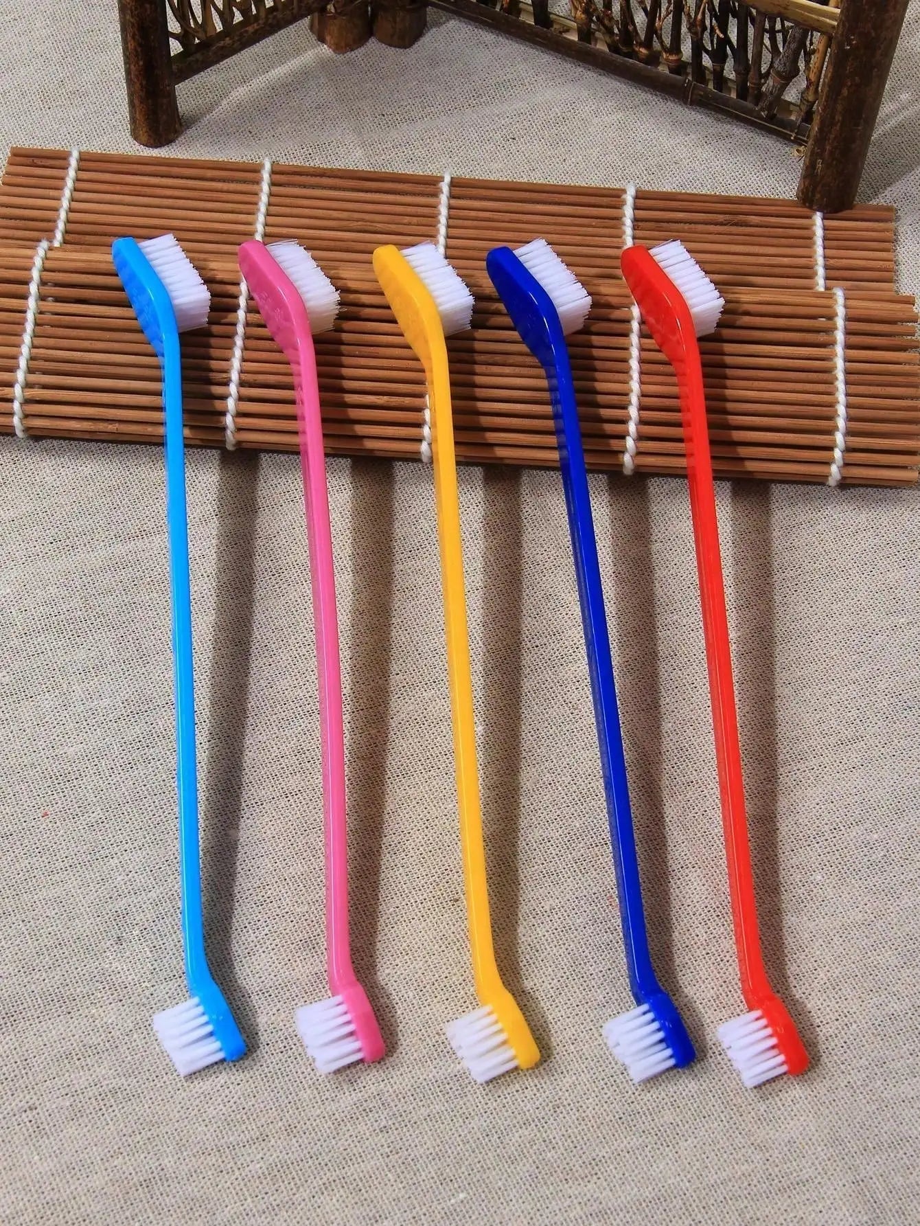 π¦· 5pcs Double-Head Pet Toothbrush β Easy & Effective Oral Care!