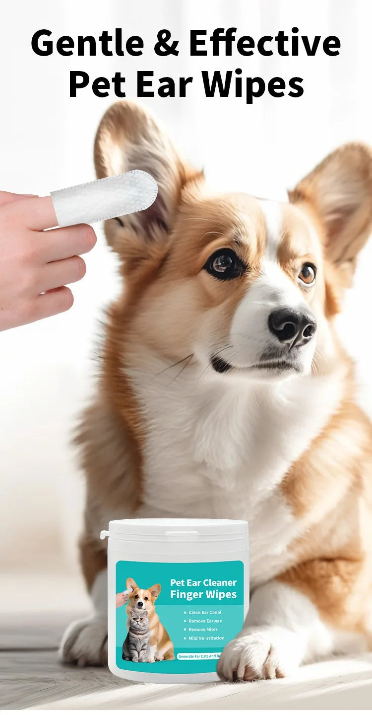 Pet Ear Cleaning Wipes β Gentle & Effective Care!