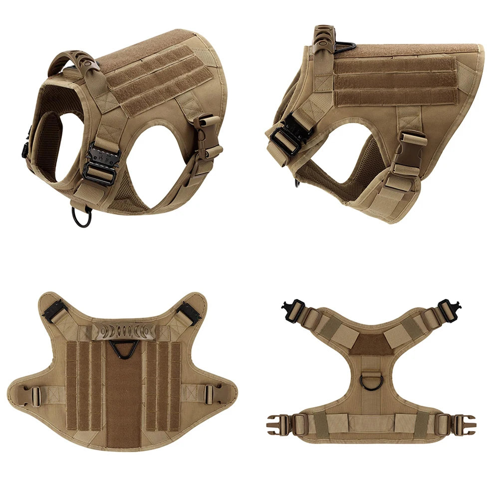 The Perfect Fit for Your German Shepherd or Malinois – Harness Set with Molle Pouches!