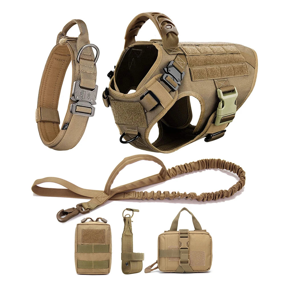 The Perfect Fit for Your German Shepherd or Malinois – Harness Set with Molle Pouches!