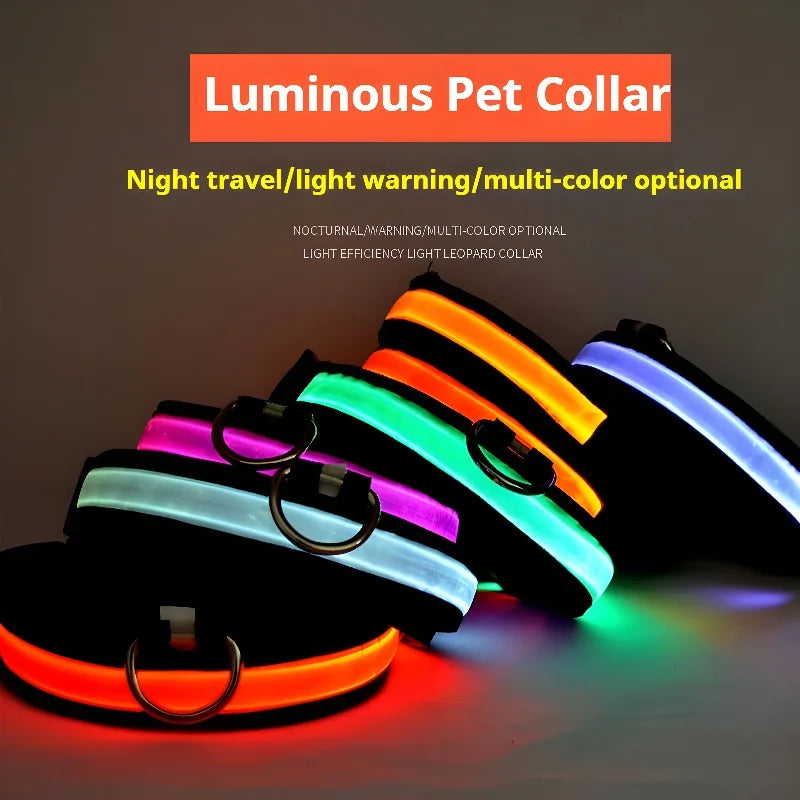 "Rechargeable LED Dog Collar