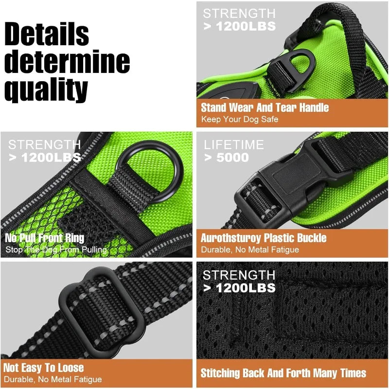 LED Glowing Dog Harness – Rechargeable & Night-Safe