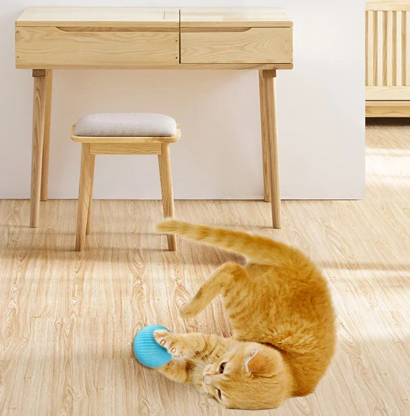 Cat Interactive Ball Electric Automatic Rolling Ball Smart Toys for Cats Smart Cat Toy Rotating Ball Cat Game Pets Accessories