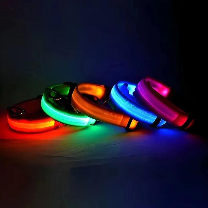 "Rechargeable LED Dog Collar