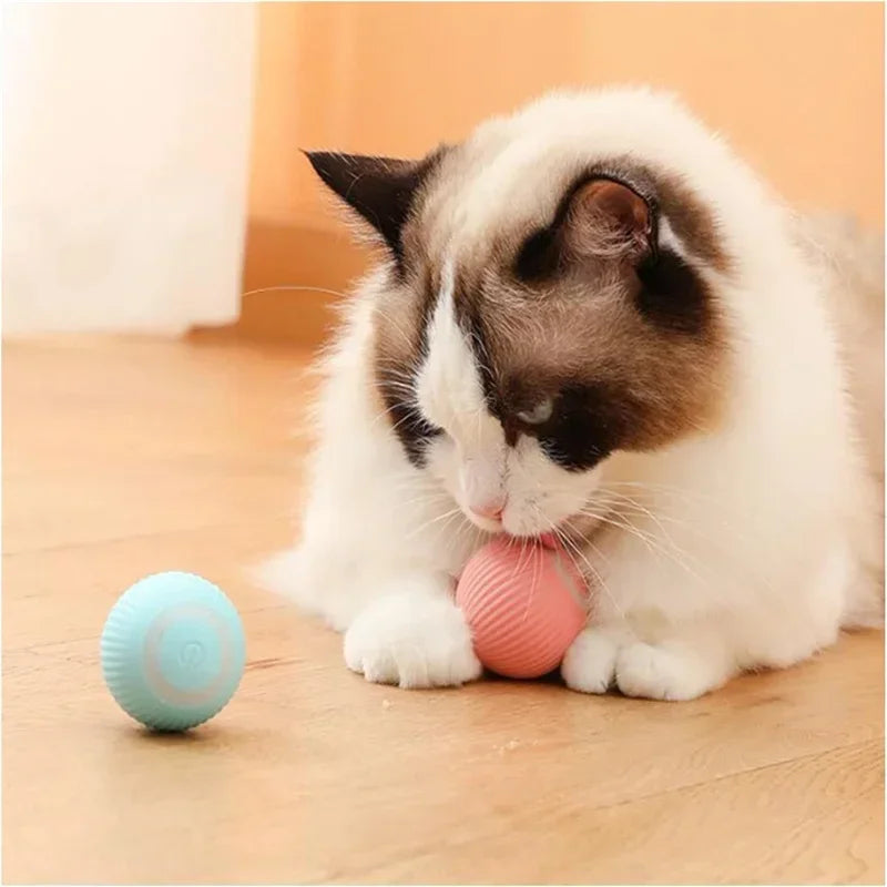 Cat Interactive Ball Electric Automatic Rolling Ball Smart Toys for Cats Smart Cat Toy Rotating Ball Cat Game Pets Accessories