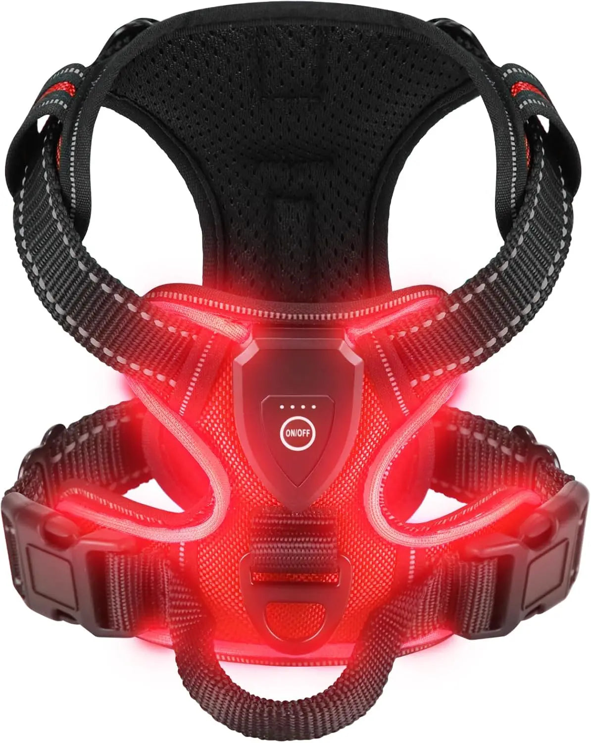 LED Glowing Dog Harness – Rechargeable & Night-Safe