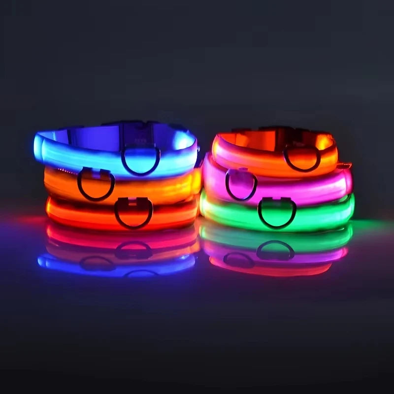 "Rechargeable LED Dog Collar