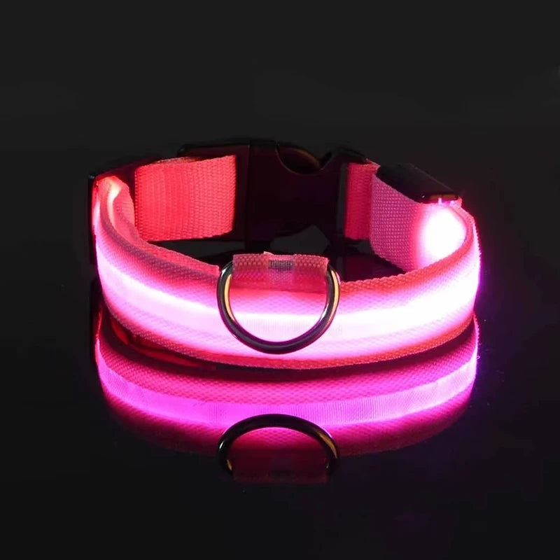 "Rechargeable LED Dog Collar