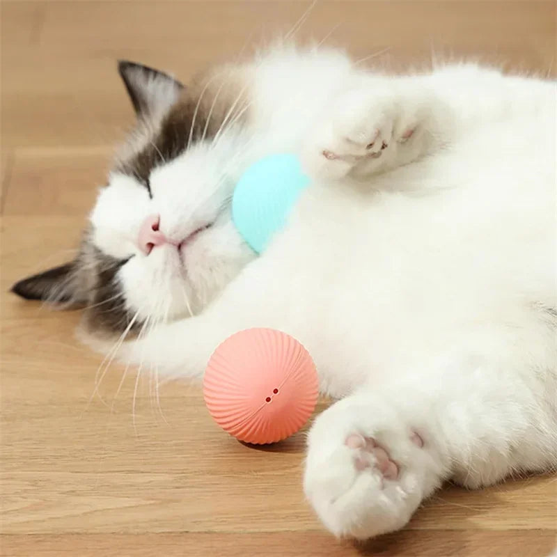 Cat Interactive Ball Electric Automatic Rolling Ball Smart Toys for Cats Smart Cat Toy Rotating Ball Cat Game Pets Accessories